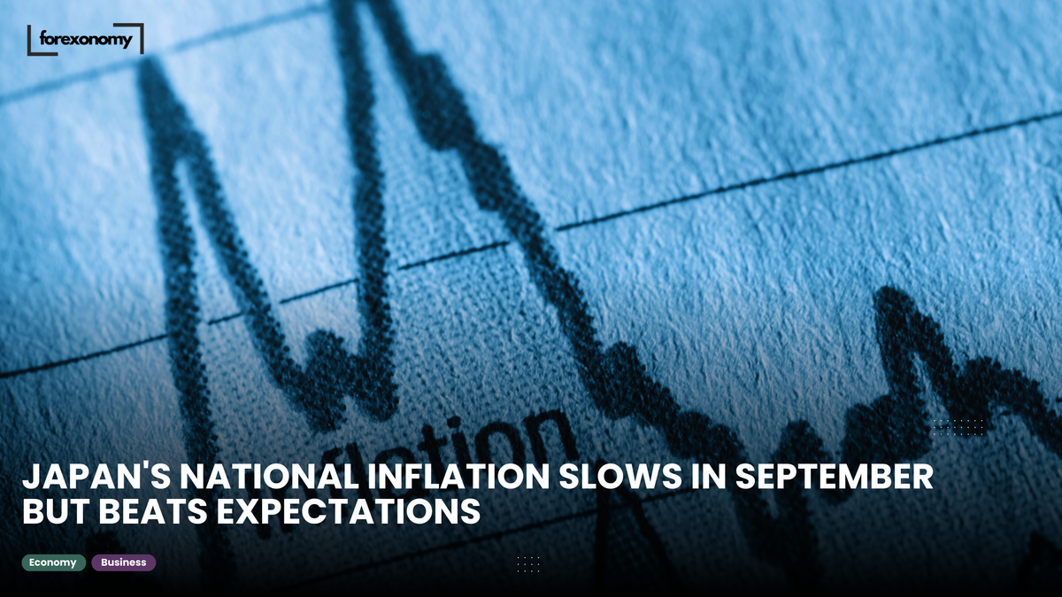 JAPAN'S NATIONAL INFLATION SLOWS IN SEPTEMBER BUT BEATS EXPECTATIONS