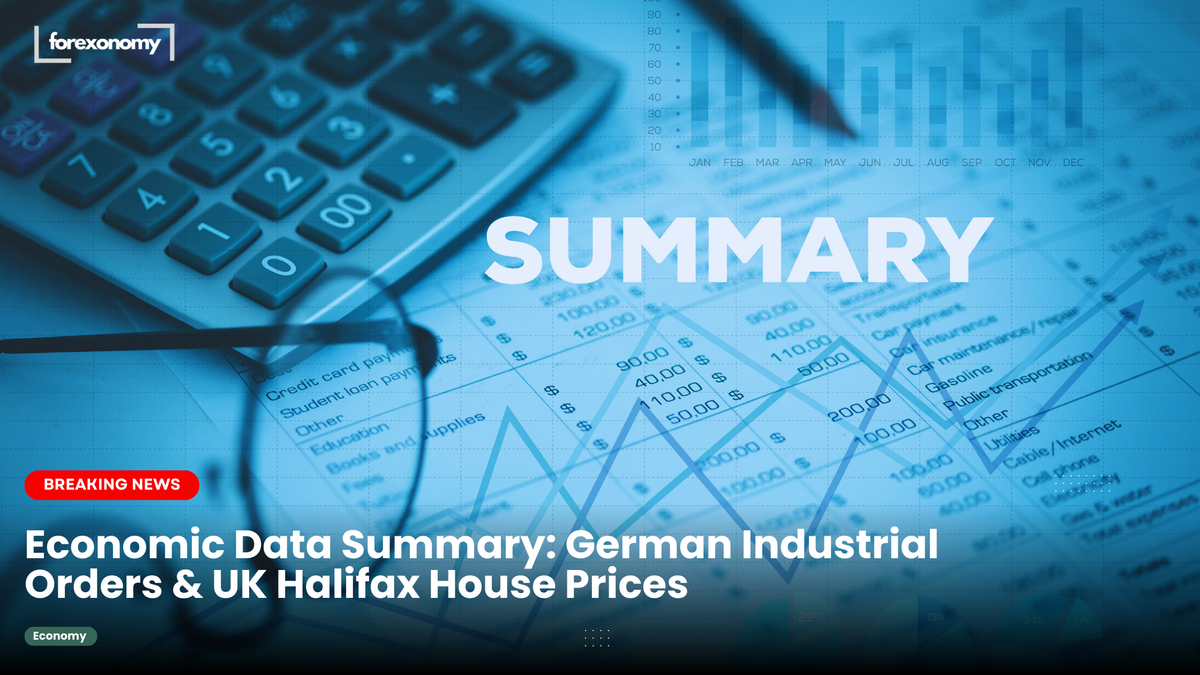 Economic Data Summary: German Industrial Orders & UK Halifax House Prices