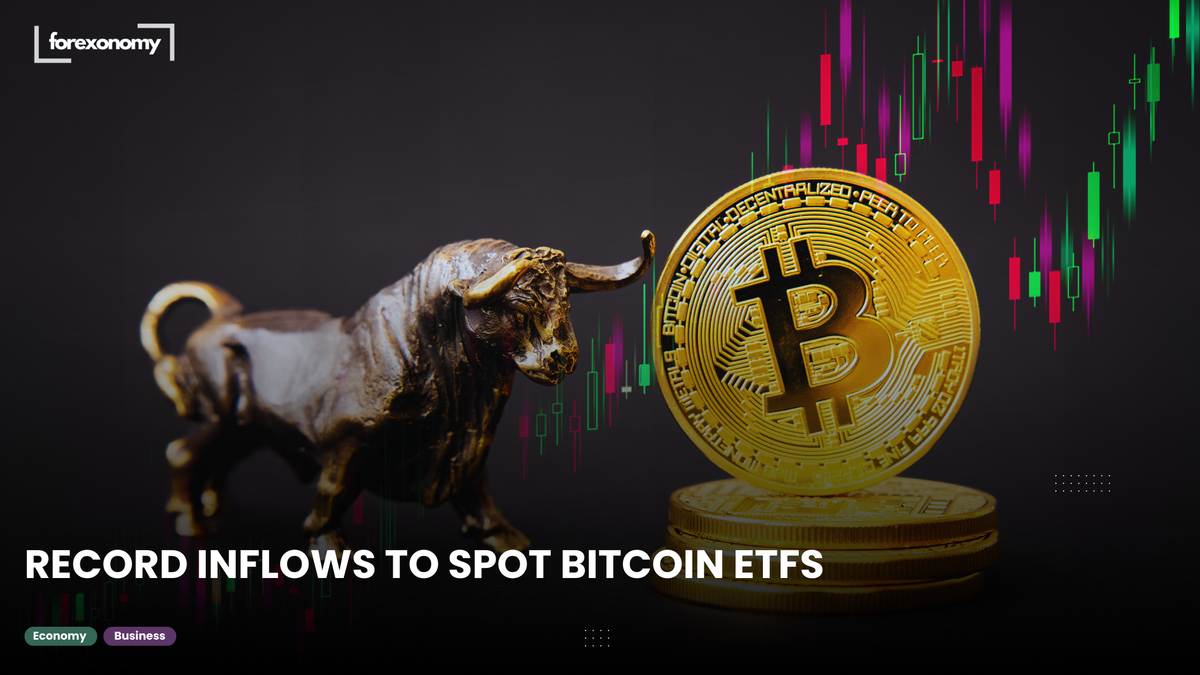 RECORD INFLOWS TO SPOT BITCOIN ETFS