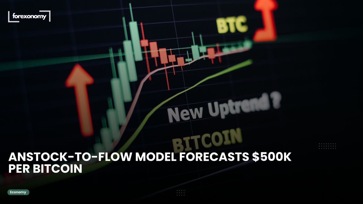 ANSTOCK-TO-FLOW MODEL FORECASTS $500K PER BITCOIN