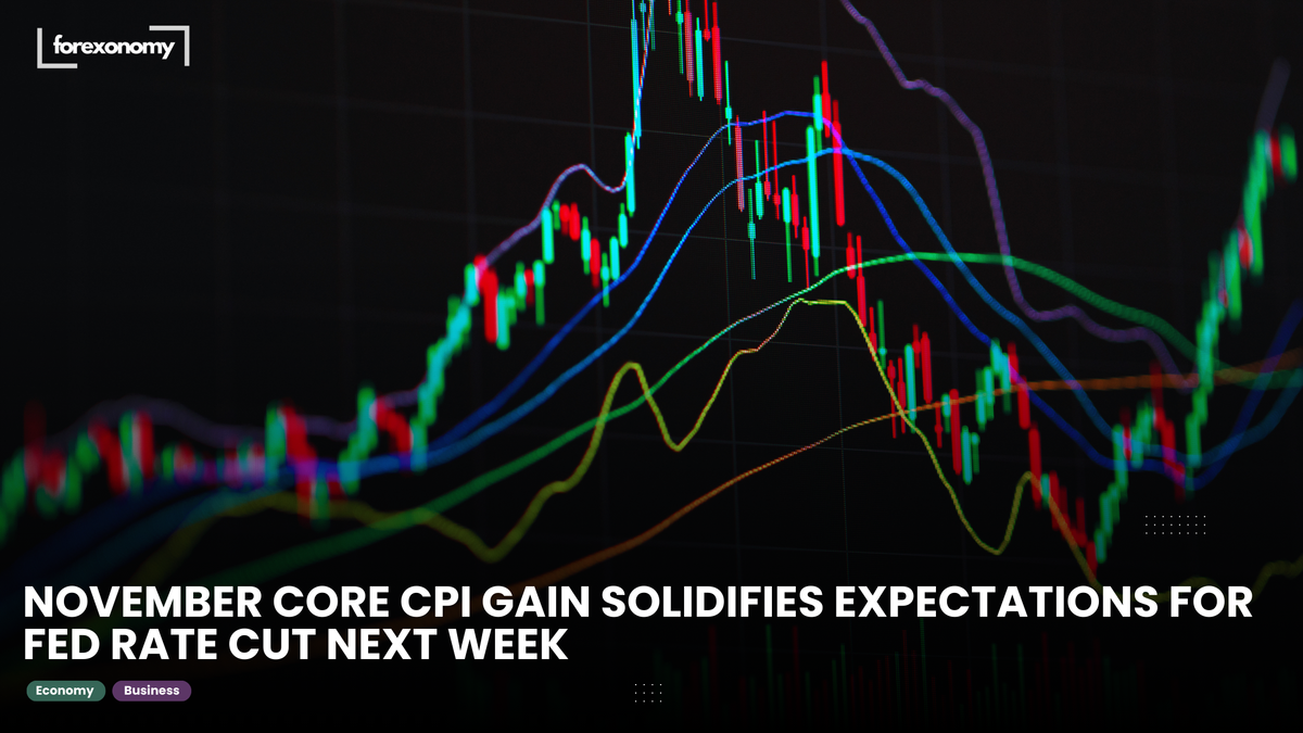 NOVEMBER CORE CPI GAIN SOLIDIFIES EXPECTATIONS FOR FED RATE CUT NEXT WEEK