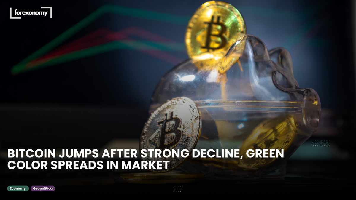 BITCOIN JUMPS AFTER STRONG DECLINE, GREEN COLOR SPREADS IN MARKET