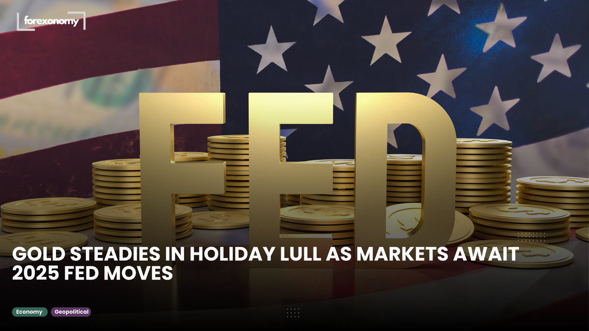 GOLD STEADIES IN HOLIDAY LULL AS MARKETS AWAIT 2025 FED MOVES