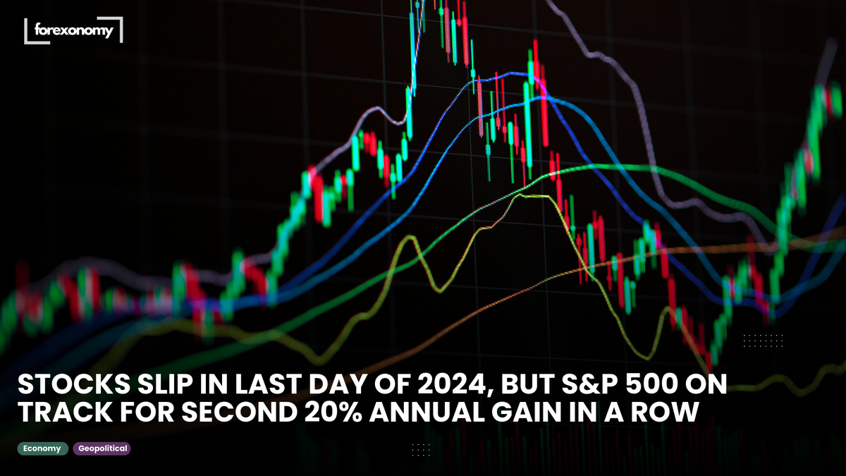 STOCKS SLIP IN LAST DAY OF 2024, BUT S&P 500 ON TRACK FOR SECOND 20% ANNUAL GAIN IN A ROW