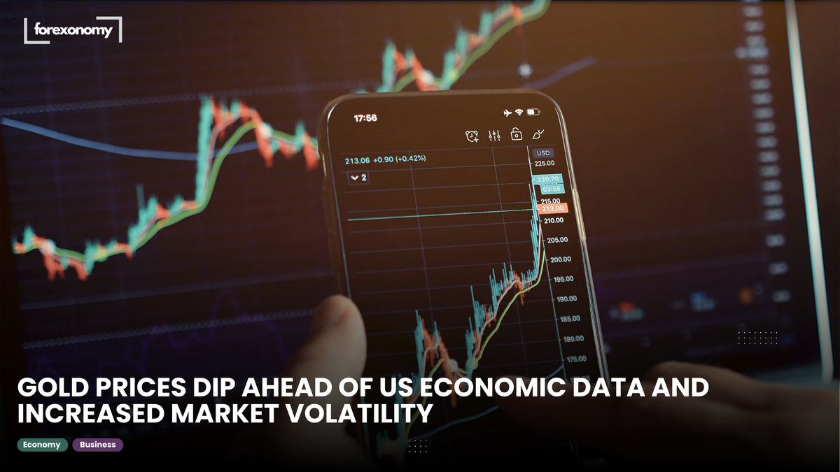 GOLD PRICES DIP AHEAD OF US ECONOMIC DATA AND INCREASED MARKET VOLATILITY