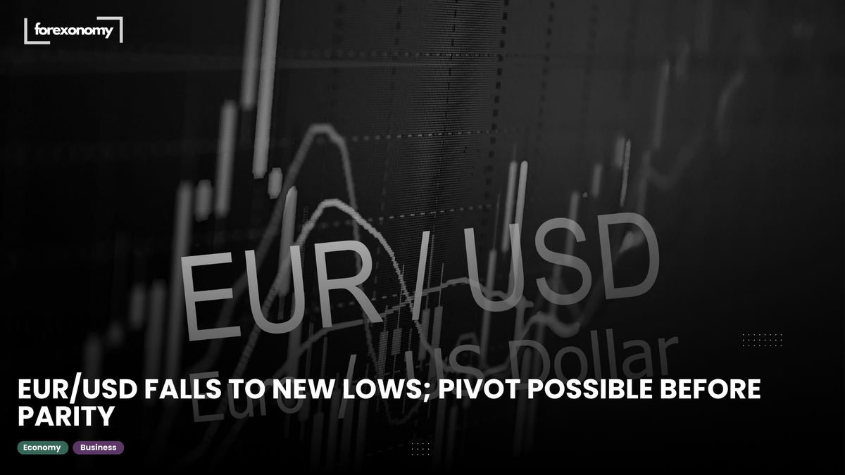 EUR/USD FALLS TO NEW LOWS; PIVOT POSSIBLE BEFORE PARITY