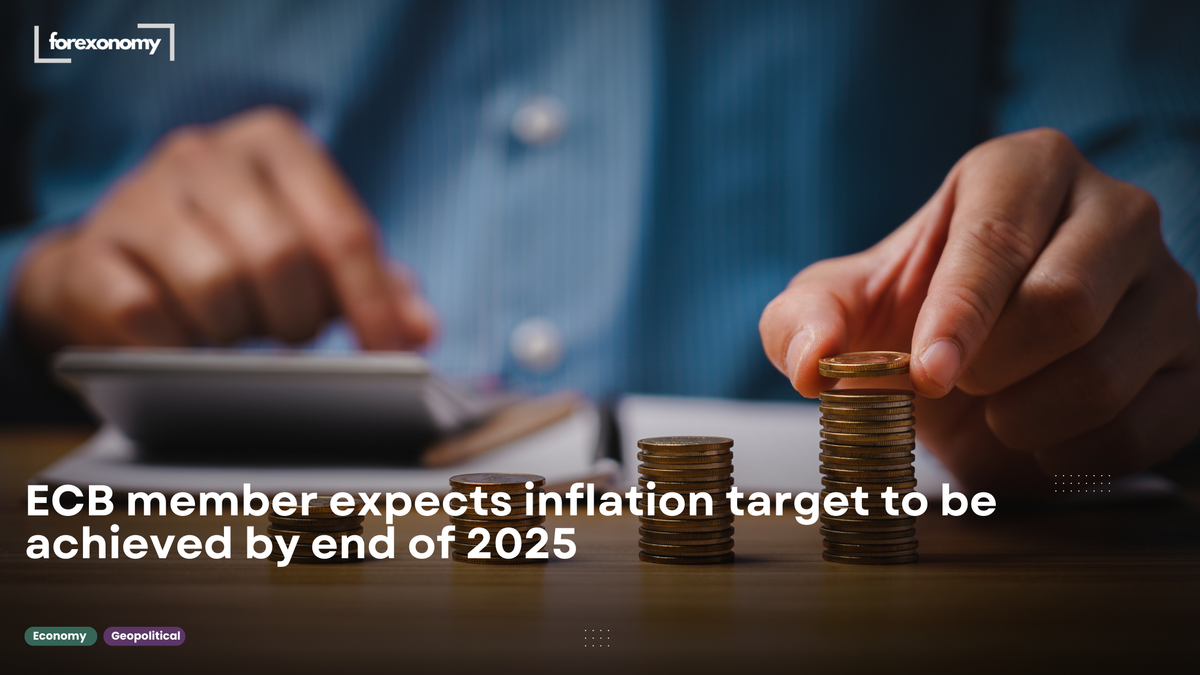 ECB member expects inflation target to be achieved by end of 2025