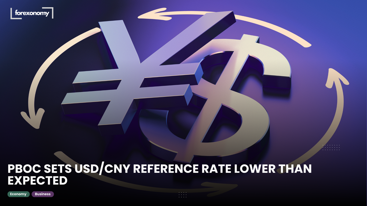 PBOC SETS USD/CNY REFERENCE RATE LOWER THAN EXPECTED