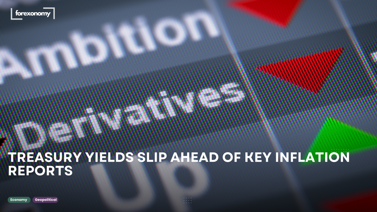 TREASURY YIELDS SLIP AHEAD OF KEY INFLATION REPORTS