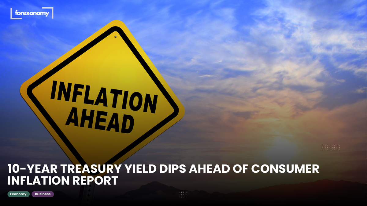 10-YEAR TREASURY YIELD DIPS AHEAD OF CONSUMER INFLATION REPORT