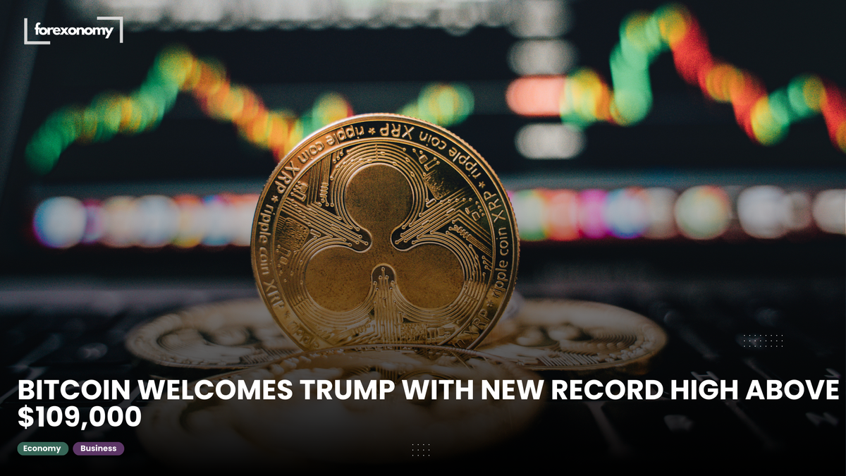 BITCOIN WELCOMES TRUMP WITH NEW RECORD HIGH ABOVE $109,000