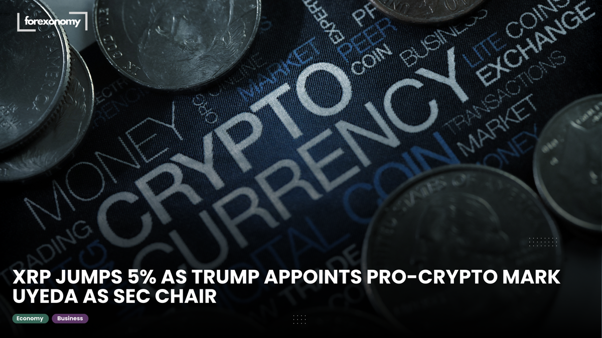 XRP JUMPS 5% AS TRUMP APPOINTS PRO-CRYPTO MARK UYEDA AS SEC CHAIR