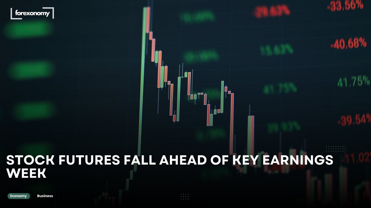 STOCK FUTURES FALL AHEAD OF KEY EARNINGS WEEK