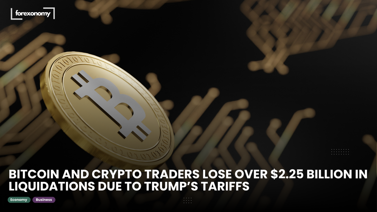 BITCOIN AND CRYPTO TRADERS LOSE OVER $2.25 BILLION IN LIQUIDATIONS DUE TO TRUMP’S TARIFFS