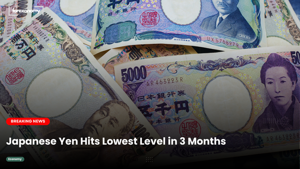 Japanese Yen Hits Lowest Level in 3 Months