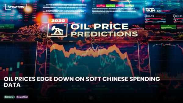 OIL PRICES EDGE DOWN ON SOFT CHINESE SPENDING DATA