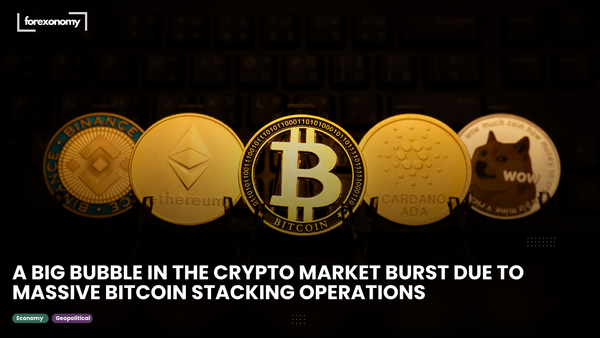 A BIG BUBBLE IN THE CRYPTO MARKET BURST DUE TO MASSIVE BITCOIN STACKING OPERATIONS