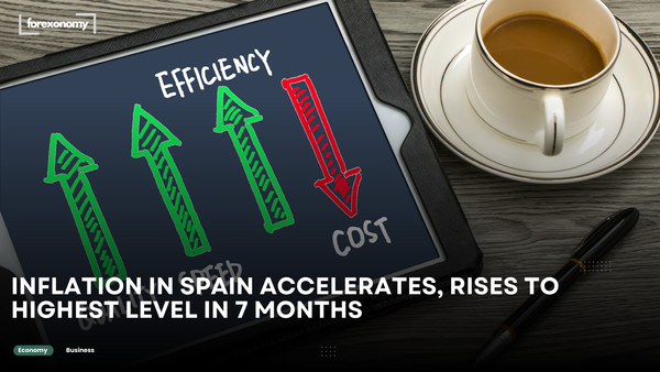 INFLATION IN SPAIN ACCELERATES, RISES TO HIGHEST LEVEL IN 7 MONTHS