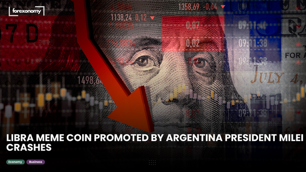 LIBRA MEME COIN PROMOTED BY ARGENTINA PRESIDENT MILEI CRASHES