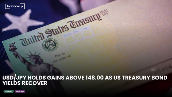 USD/JPY HOLDS GAINS ABOVE 148.00 AS US TREASURY BOND YIELDS RECOVER